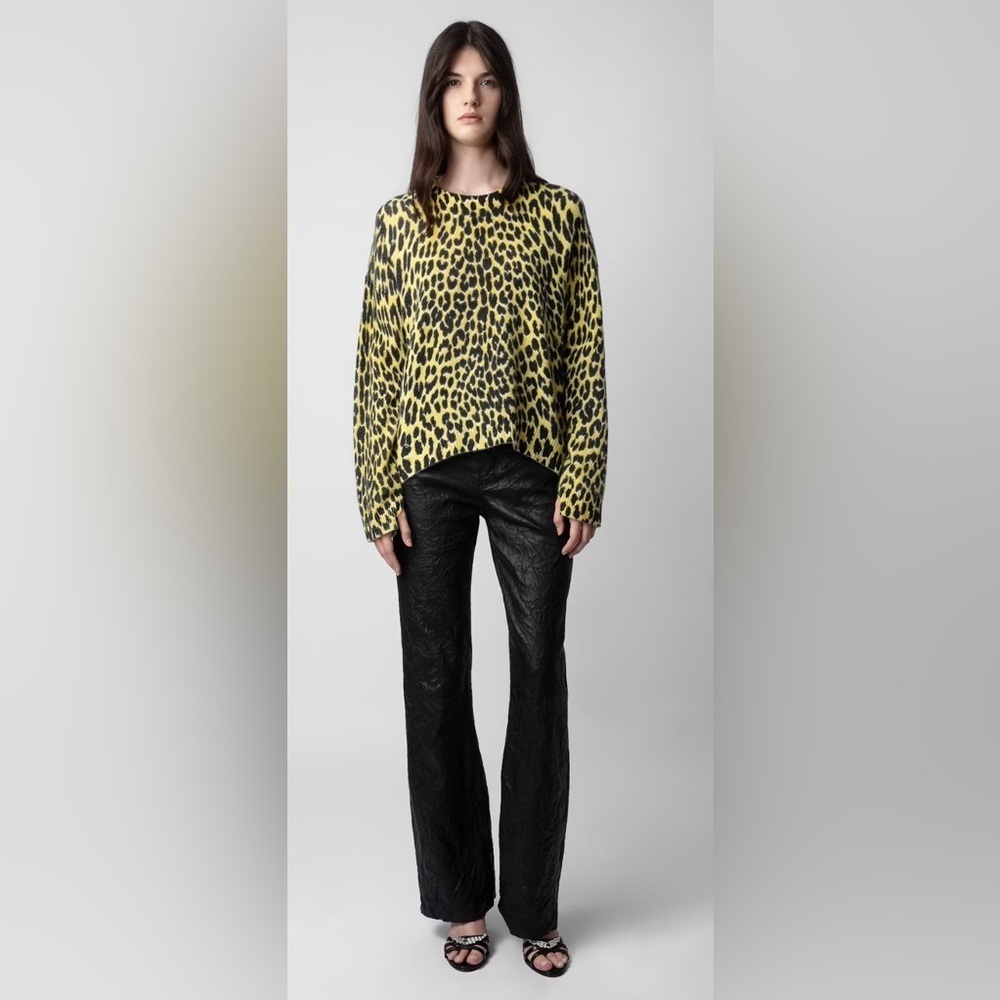 Markus Leopard Cashmere Sweater